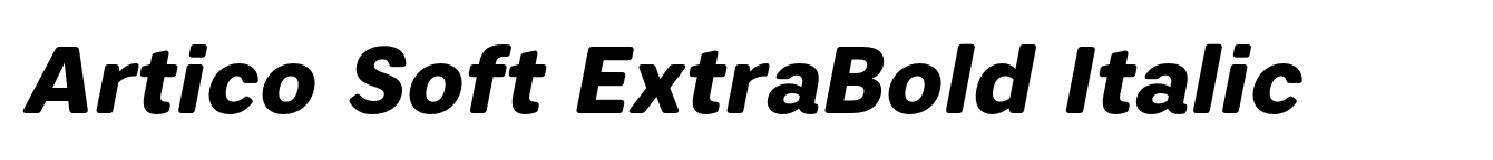 Artico Soft ExtraBold Italic image